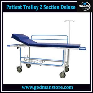 Patient Trolley 2 Section Deluxe