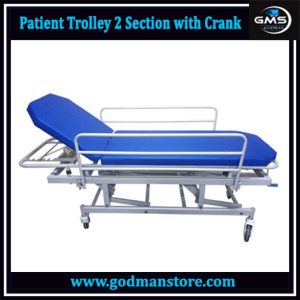 Patient Trolley 2 Section With Crank