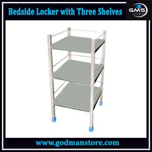 Bedside Locker with Three Shelves