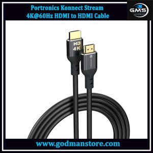 Portronics Konnect Stream 4K@60Hz HDMI to HDMI Cable