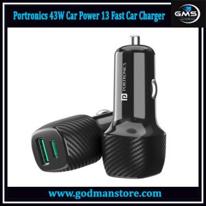 Portronics 43W Car Power 13 Fast Car Charger