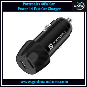 Portronics 40W Car Power 14 Fast Car Charger