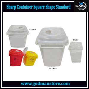 Sharp Container Square Shape Standard