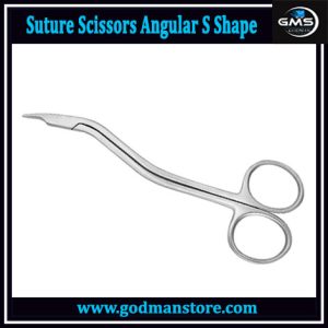 Suture Scissors Angular S Shape