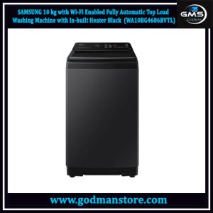 SAMSUNG 10 kg with Wi-Fi Enabled Fully Automatic Top Load Washing Machine with In-built Heater Black (WA10BG4686BVTL)