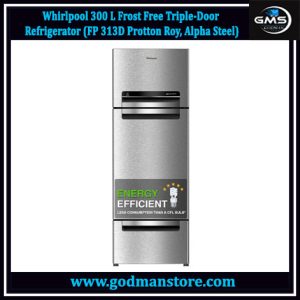 Whirlpool 300 L Frost Free Triple-Door Refrigerator(FP 313D Protton Roy, Alpha Steel)