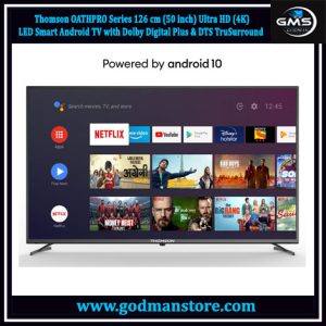 Thomson OATHPRO Series 126 cm (50 inch) Ultra HD (4K) LED Smart Android TV with Dolby Digital Plus & DTS TruSurround