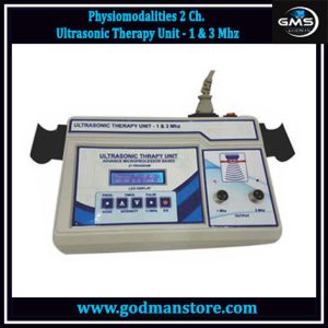 Physiomodalities 2 Ch. Ultrasonic Therapy Unit - 1 & 3 Mhz