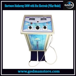 Shortwave Diathermy 500W with Disc Electrode (Pillar Model)