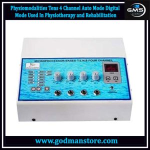 Physiomodalities Tens 4 Channel Auto Mode Digital Mode Used In Physiotherapy and Rehabilitation