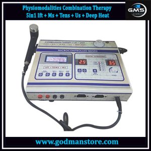 Physiomodalities Combination Therapy 5in1 Ift + Ms + Tens + Us + Deep Heat